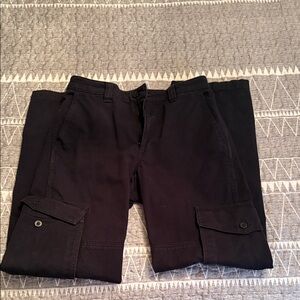 TNA Black Cargo Pants with Flap Pockets